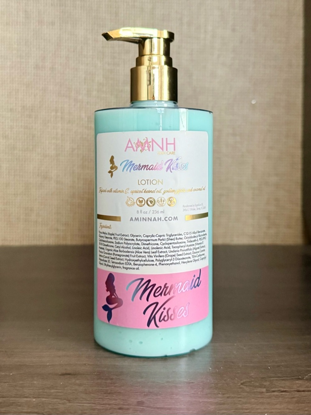 Aminnah “Mermaid Kisses”Hydrating Body Lotion